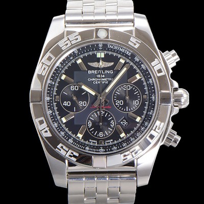 홍콩명품 [브라이틀링] 남성용 크로노맷 오토매틱 크로노그래프 ETA7750-2타입 44mm 매탈줄 그레이다이얼 bre1191  