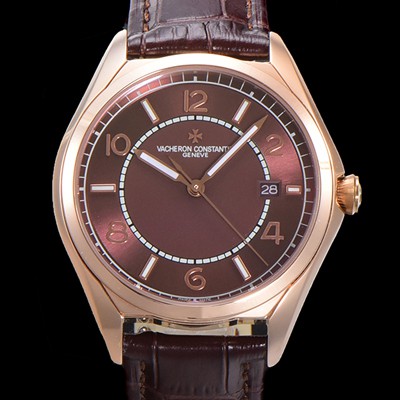홍콩명품 [바쉐론 콘스탄틴] 남성용 피프티식스 Ref.4600E 오토매틱 1326 타입  40mm 가죽줄 18K 로즈골드 브라운 다이얼  vac1511  