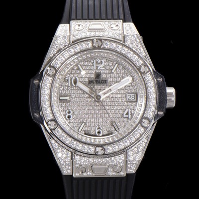 홍콩명품 [휴블렛] 남여공용 빅뱅 오토매틱 HUB1710타입 39mm 다이아/보석 세팅 우레탄밴드 보석다이얼 hub5912  