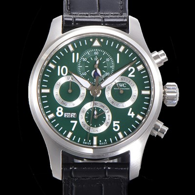 홍콩명품 [아이더블유씨] 남성용 파일럿 41mm 오토매틱 89630 타입 가죽줄 그린다이얼 iwc1531  