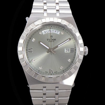 홍콩명품 [튜더] 남성용 로얄 워치 오토매틱 스위스 ETA2836-2 타입 41mm 메탈줄 실버다이얼 tud1592  