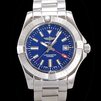 홍콩명품 [브라이틀링] 남성용 어벤져 오토매틱 GMT 아시안 2836-2 타입 43mm 스틸 메탈시계 블루다이얼 bre9395  