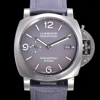 홍콩명품 [파네라이] 남성용 PAM01357 루미노르 마리나 오토매틱 Cal P.9010 타입 44mm 가죽줄 그레이다이얼 pan1159  