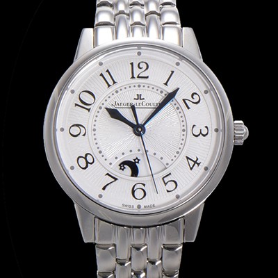 홍콩명품 [예거 르꿀르뜨] 여성용 랑데뷰 나잇&데이 문페이즈 오토매틱 898A 타입 무브 34mm 메탈줄 화이트다이얼  jag9159  