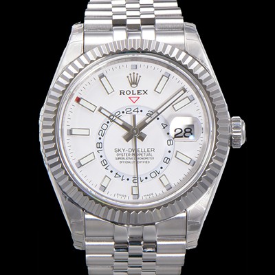 홍콩명품 [로렉스] 남성용 스카이-더웰러 오이스터 오토매틱 Cal.9001 타입 42mm 메탈줄 화이트다이얼  rol3151  