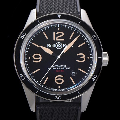 홍콩명품 [벨앤로즈] 남성용 빈티지  BR V2-92 스틸 해리티지 ETA2836-2 타입 오토매틱 41mm 우레탄줄 블랙다이얼 bel5131  
