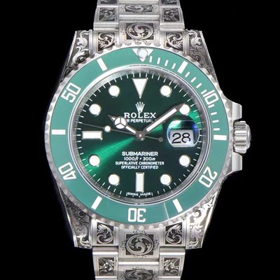 홍콩명품 [로렉스] 남성용 서브마리너 오토매틱 Cal.3135 타입 40mm 904L메탈+무늬 그린다이얼 rol1923  