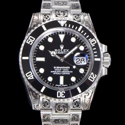 홍콩명품 [로렉스] 남성용 서브마리너 오토매틱 Cal.3135 타입 40mm 904L메탈+무늬 블랙다이얼  rol9151  