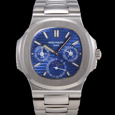 홍콩명품 [파텍필립] 남성용 Ref.5740 노틸러스 문페이즈 오토매틱 Cal.240 Q타입 40mm 메탈줄  블루다이얼 pat3512  