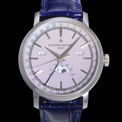 홍콩명품 [바쉐런콘스탄팀] 남성용 트레디셔널 문페이즈 오토매틱 2460QCL 타입 41mm 가죽줄 그레이다이얼  vac2112  