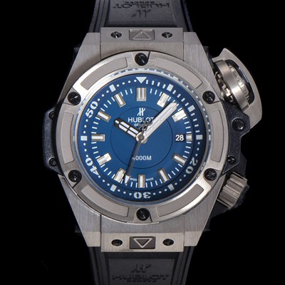 홍콩명품 [휴블렛] 남성용 빅뱅 킹 파워 오세아노그래픽 오토매틱 Hub1400 티타늄제질 48mm 러버우레탄줄 블루다이얼 hub3519  