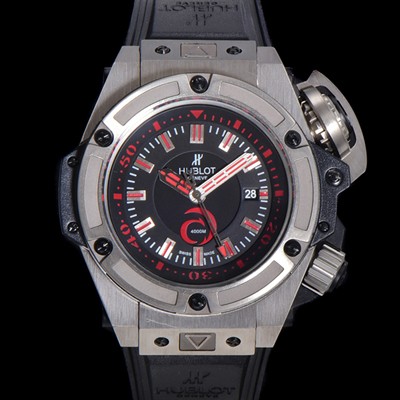 홍콩명품 [휴블렛] 남성용 빅뱅 킹 파워 오세아노그래픽 오토매틱 Hub1400 티타늄제질 48mm 러버우레탄줄 블랙다이얼  hub5192  