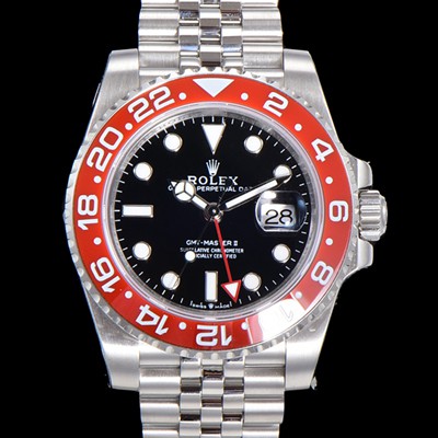 홍콩명품  [로렉스] 남성용 지엠티 마스터II 오토매틱 Cal.3186 타입 40mm 5선 쥬빌리 브레이슬릿 블랙다이얼 rol1292  