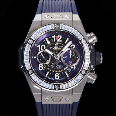 홍콩명품 [휴블렛] 남성용 빅뱅 유니코 티타늄 45mm 오토매틱 HUB1280 타입 다이아몬드 베젤 러버줄 스켈래톤 다이얼  hub1539  