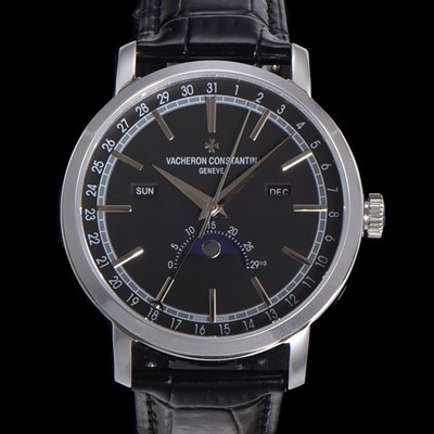 홍콩명품 [바쉐런콘스탄팀] 남성용 트레디셔널 문페이즈 오토매틱 2460QCL 타입 41mm 가죽줄 블랙다이얼   vac2151  