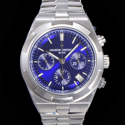 홍콩명품 [바쉐런콘스탄틴] 남성용 오버시즈 크로노그래프 42mm 오토매틱 5500S 메탈줄 블루다이얼 vac1121  