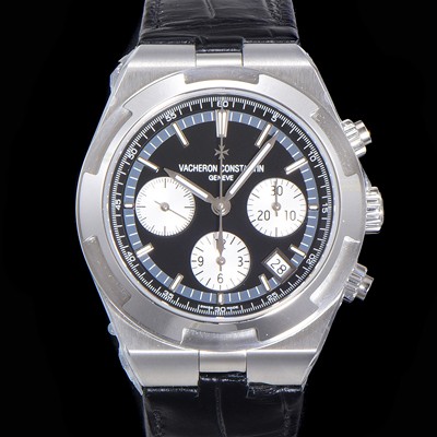 홍콩명품 [바쉐런콘스탄틴] 남성용 오버시즈 크로노그래프 42mm 오토매틱 5500S 가죽줄 블랙다이얼 vac1913  