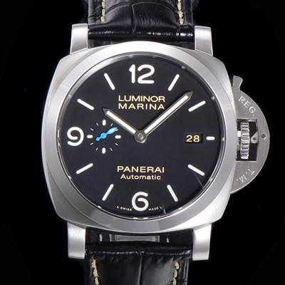 홍콩명품 [파네라이] 남성용 PAM01312 루미노르 1950 3데이 44미리 오토매틱 P.9010타입 가죽줄 블랙다이얼 pan3511  