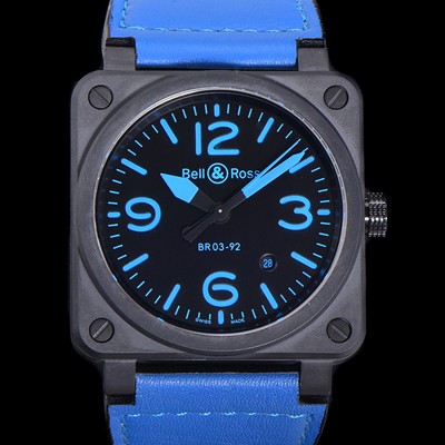 홍콩명품 [벨앤로즈] 남성용시계 BR03 오토매틱 미요타 9015타입 세라믹케이스 42mm 러버줄 블랙다이얼 bel2696  