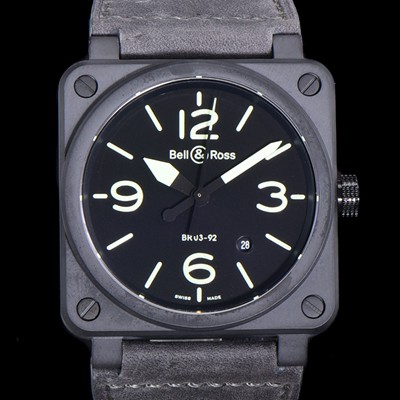 홍콩명품 [벨앤로즈] 남성용시계 BR03 오토매틱 미요타 9015타입 세라믹케이스 42mm 러버줄 블랙다이얼 bel0489  