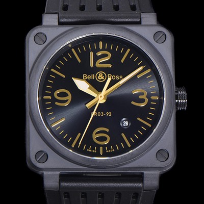 홍콩명품 [벨앤로즈] 남성용시계 BR03 오토매틱 미요타 9015타입 세라믹케이스 42mm 러버줄 블랙다이얼 bel8462  