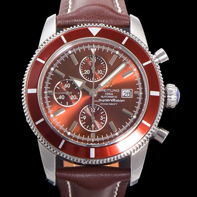 홍콩명품 [브라이틀링] 남성용 슈퍼오션 해리티지 크로노그래프 ETA7750-2 타입 오토매틱 46mm 가죽줄  래드다이얼 bre4890  