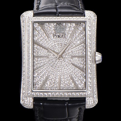 홍콩명품 [피아제] 남성용 블랙티 오토매틱 ETA2824-2 타입 32mm 풀 다이아몬드 보석다이얼  pia8684  