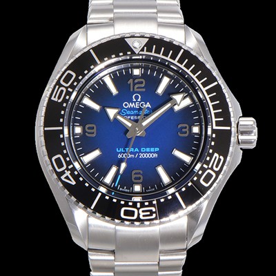 홍콩명품 [오메가] 남성용 딥다이버신상 시마스터 6000M 울트라 딥 티타늄 45mm 블랙다이얼 omg91531  