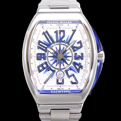 홍콩명품 [프랭크뮬러] 남성용 뱅가드 오토매틱 ETA2824 타입 45mm 메탈줄 화이트다이얼 fra8242  