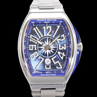 홍콩명품 [프랭크뮬러] 남성용 뱅가드 오토매틱 ETA2824 타입 45mm 메탈줄 블루다이얼 fra2944  