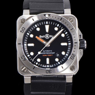 홍콩명품 [벨엔로즈] 남성용 BR03-92 다이버 스틸 오토매틱 ETA2836-2 타입 42mm 우레탄줄 블랙다이얼 bel84497  