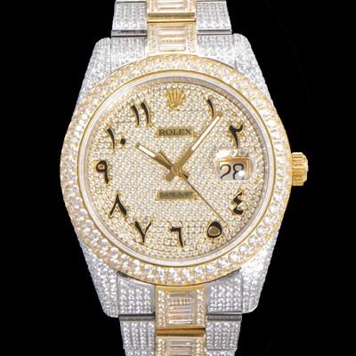 홍콩명품 [로렉스] 남성용 수제공정형 다이아 18K 옐루골드 튜닝 데이져스트 오토매틱 ETA 2824-2 41mm 보석다이얼 rol24629  