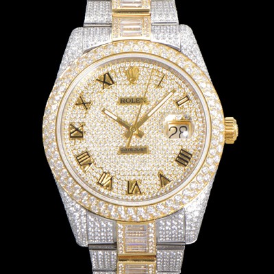 홍콩명품 [로렉스] 남성용 수제공정형 다이아 18K 옐루골드 튜닝 데이져스트 오토매틱 ETA 2824-2 41mm 보석다이얼 rol46499  