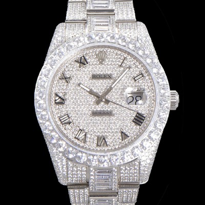 홍콩명품 [로렉스] 남성용 수제공정형 다이아 튜닝 데이져스트 오토매틱 ETA 2824-2 41mm 보석다이얼 rol02639  