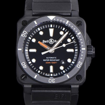 홍콩명품 [벨엔로즈] 남성용 BR03-92 다이버 오토매틱 ETA2836-2 타입 42mm 우레탄줄 블랙다이얼 bel92784  