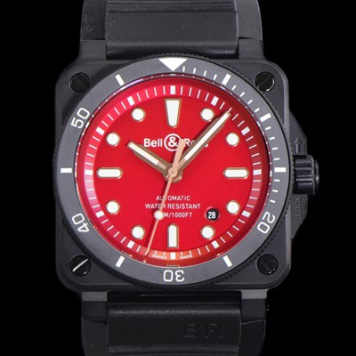 홍콩명품 [벨엔로즈] 남성용 BR03-92 다이버 오토매틱 ETA2836-2 타입 42mm 우레탄줄 래드다이얼 bel88772  