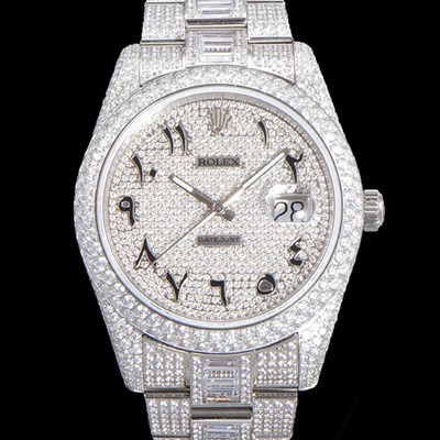 홍콩명품 [로렉스] 남성용 수제공정형 다이아 튜닝 데이져스트 오토매틱 ETA 2824-2 41mm 보석다이얼 rol64262  