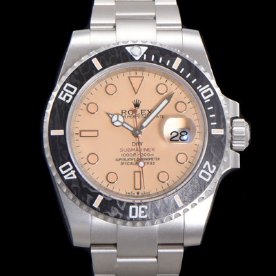 홍콩명품 [로렉스] 남성용 신형 케이스 업그레이드 러스털러스 스틸 재질 !서브마리너 오토매틱 Cal.3135 40mm  카본 베젤 메탈줄 핑크 골드다이얼 rol49206  