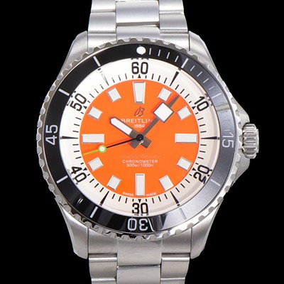 홍콩명품 [브라이틀링 뉴 다이버워치] 남성용 슈퍼오션 44mm 오토매틱 ETA2824-2 타입 크로노미터 메탈줄 세라믹베젤 래드다이얼 bre27728  