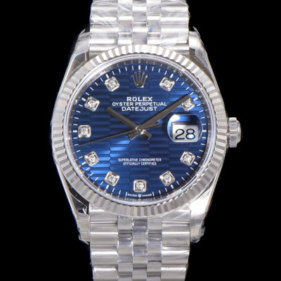 홍콩명품 [로렉스] 남성용 904L스틸!! 2023신형 데이저스트 36mm II m126234-0057 블루 다이얼 큐빅인덱스 스틸 브레이슬릿 신형 Cal.3235 오토매틱 무브먼트 ROL16111  