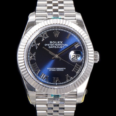 홍콩명품 [로렉스] 남성용 904L스틸!! 2022신형 데이저스트 41mm II m126334 블루 다이얼 로마 인덱스 스틸 브레이슬릿 신형 Cal.3235 오토매틱 무브먼트 ROL06135  