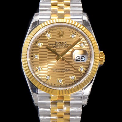 홍콩명품 [로렉스] 남성용 904L스틸!! 2023신형 데이져스트 36mm II M126233 !! 18K 옐로골드 골드다이얼 브레이슬릿 신형 Cal.3235 오토매틱 무브먼트 ROL29322  