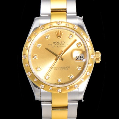 홍콩명품 [로렉스] 여성용 데이져스트 오이스터 31mm 레이디 오토매틱 하모니 베젤 18K옐루골드 투톤콤비 3열 브레이슬릿 메탈줄 골드다이얼 rol95314  