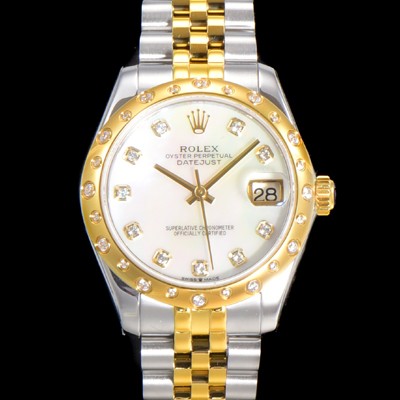 홍콩명품 [로렉스] 여성용 데이져스트 오이스터 31mm 레이디 오토매틱  18K 옐루골드 투톤콤비 5열 브레이슬릿 메탈줄 화이트 자게다이얼 rol49625  