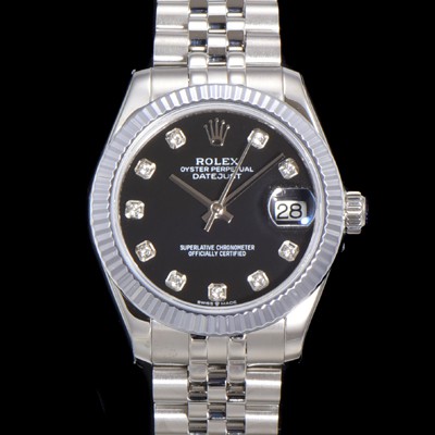 홍콩명품 [로렉스] 여성용 데이져스트 오이스터 31mm 레이디 오토매틱 5열 브레이슬릿 메탈줄 블랙다이얼 rol37295  