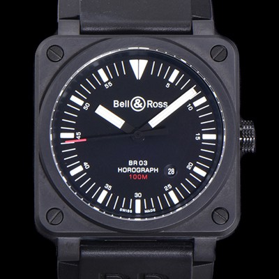 홍콩명품 [벨엔로즈] 남성용 BR03-92 다이버 세라믹 오토매틱 9015 타입 42mm 우레탄줄 블랙 다이얼 bel80302  