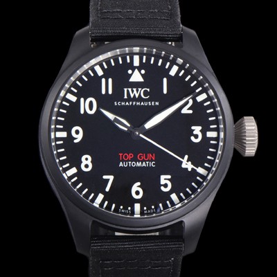 홍콩명품 [아이더블유씨] 남성용 파일럿 IW329801 오토매틱 43.8mm 세라믹재질 나토천/가죽줄 믹스 블랙 다이얼 iwc29049  