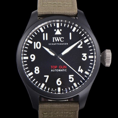 홍콩명품 [아이더블유씨] 남성용 파일럿 IW329801 오토매틱 43.8mm 세라믹재질 나토천/가죽줄 믹스 블랙 다이얼 iwc29050  