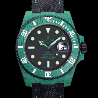 홍콩명품 [로렉스] 남성용 서브마리너 41mm 리얼그린 포지드카본 오토매틱 Cal.3135 블랙 다이얼 rol49214  