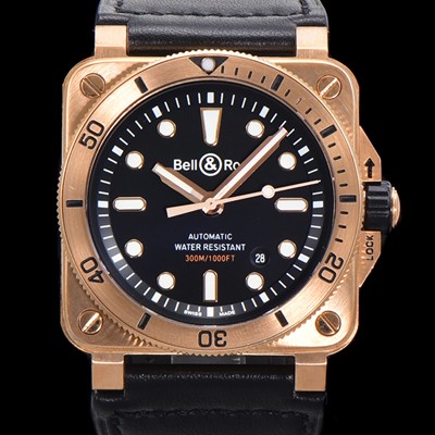 홍콩명품 [벨앤로즈] 남성용 BR03-92 다이버 브론즈 소재 오토매틱 9015 타입 42mm 가죽줄 블랙 다이얼 bel4093  